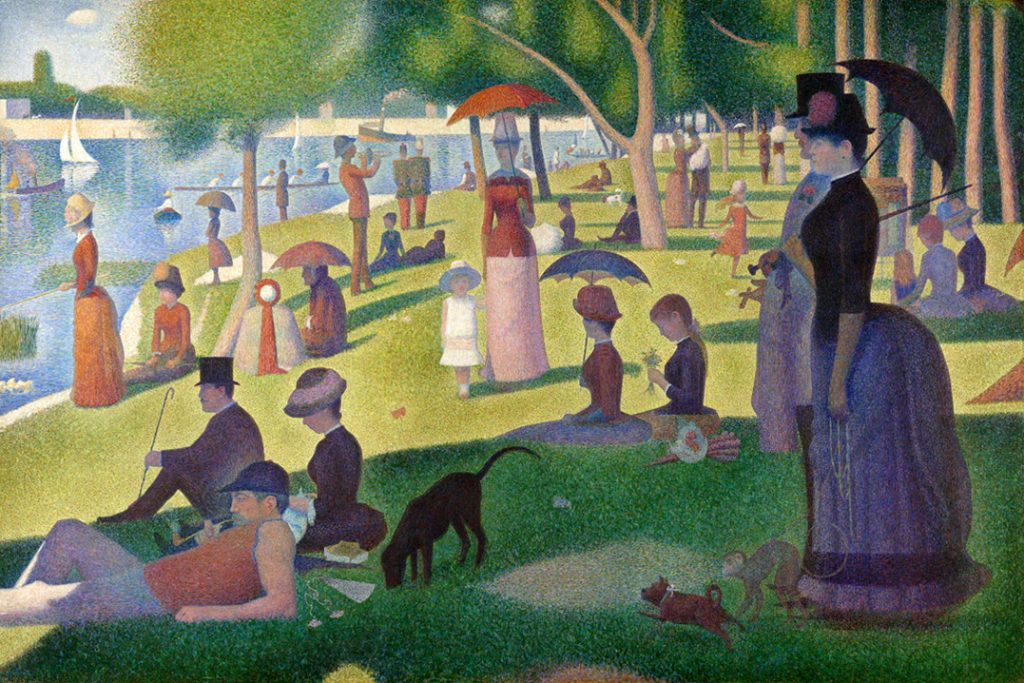 Georges Seurat – Ένα Κυριακάτικο Απόγευμα στο Νησί της Γκραντ Ζατ (“Un dimanche après-midi à l'Île de la Grande Jatte”, 1884-86)