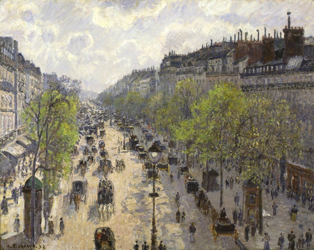 Camille Pissarro – Η Λεωφόρος της Μονμάρτρης (“Boulevard Montmartre”, 1897-98)