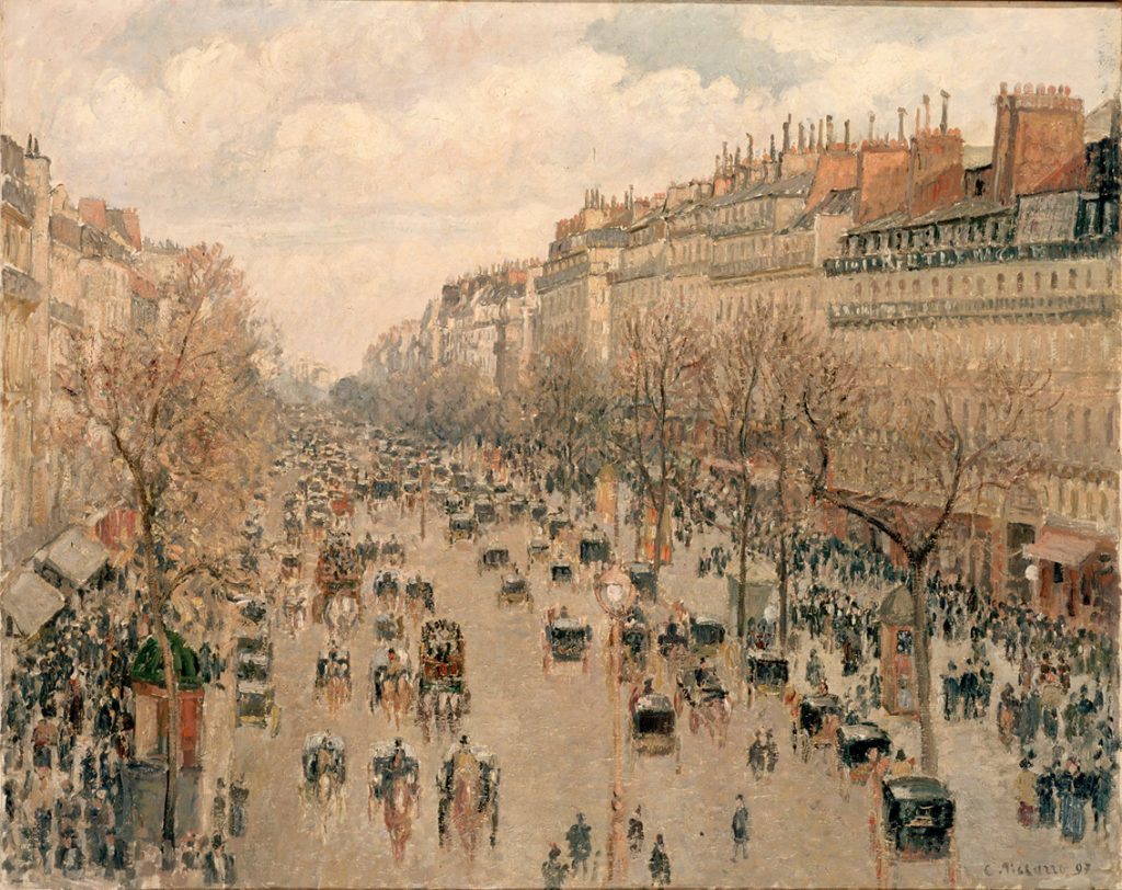 90 # Camille Pissarro – Η Λεωφόρος της Μονμάρτρης (“Boulevard Montmartre”, 1897-98)