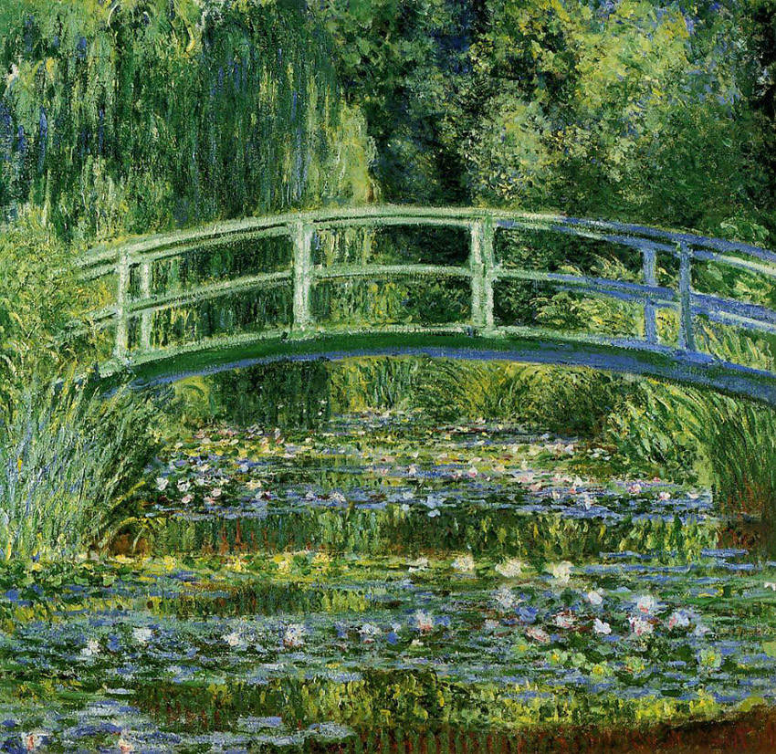 Claude Monet – H Γέφυρα και η Λίμνη με τα Νούφαρα (“Water Lilies and the Japanese bridge