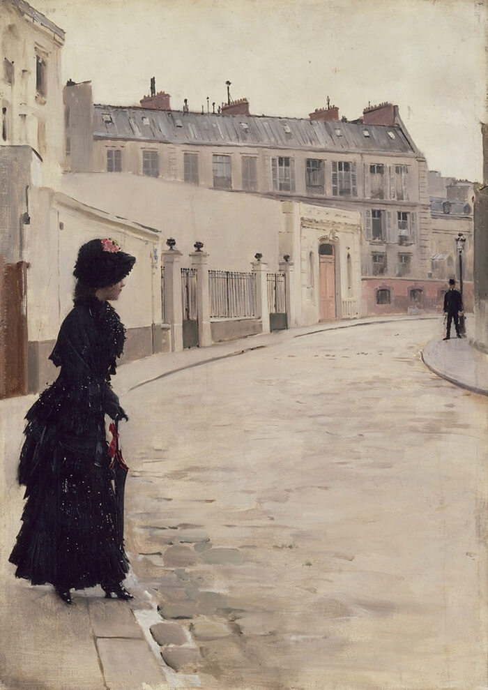 Πίνακας του Jean Béraud, L’Attente, 1880