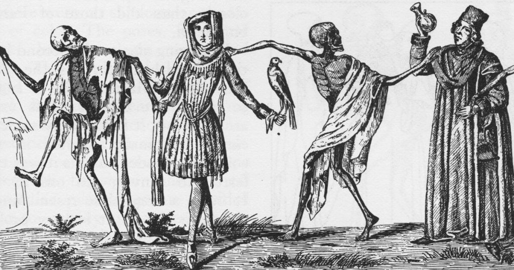 Ο Χορός του Θανάτου, μεσαιωνική γκραβούρα / Dance of Death, medieval gravure