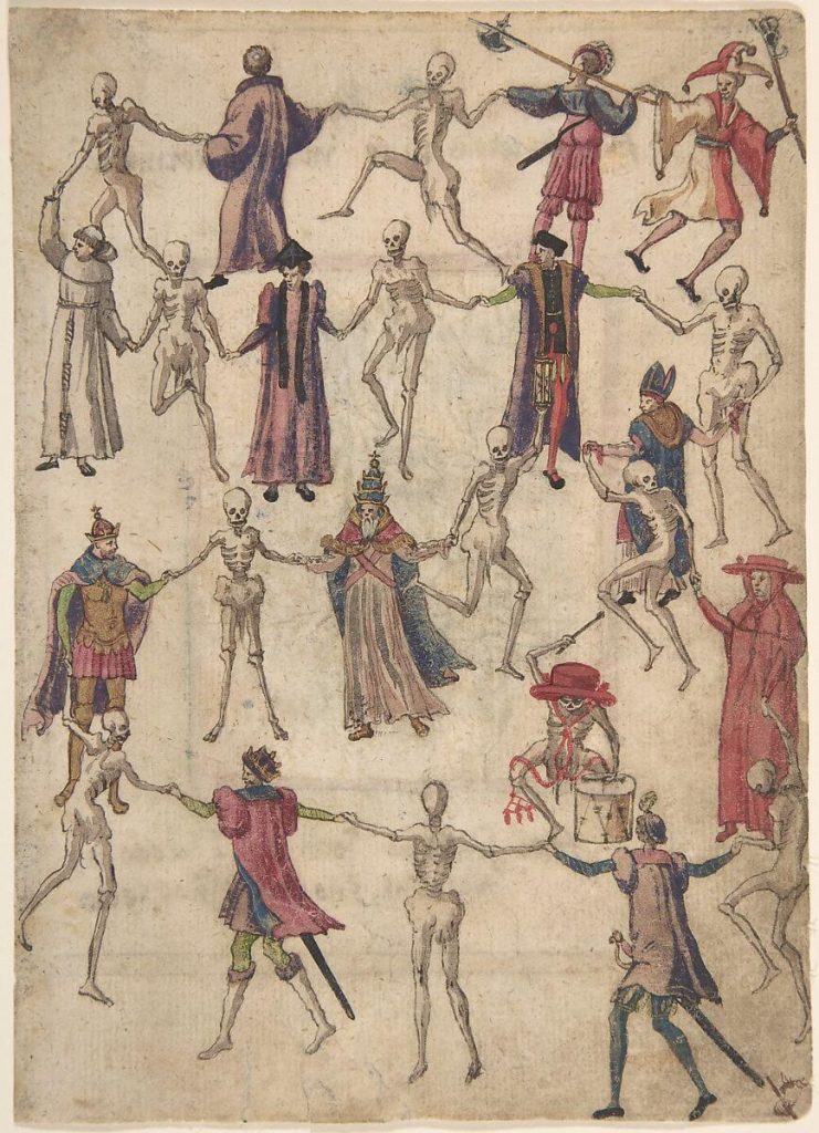 Ο Χορός του Θανάτου, άγνωστου εικονογράφου, 16ος αιώνας / The Dance of Death, unknown illustrator, 16th century