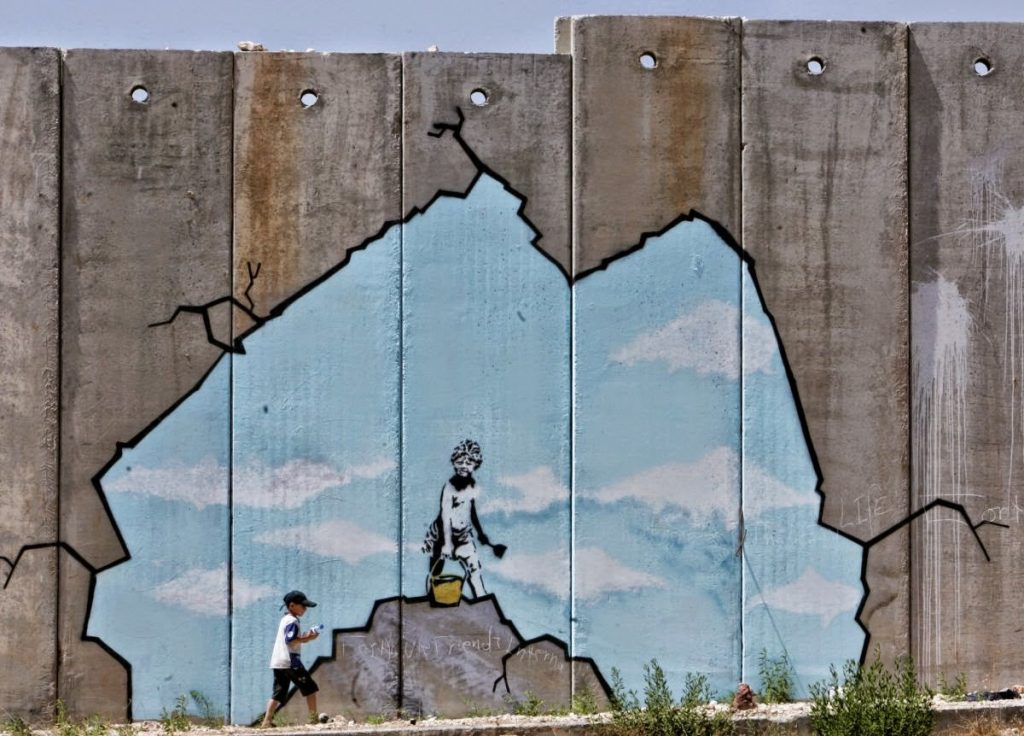 Street art by Banksy - escape