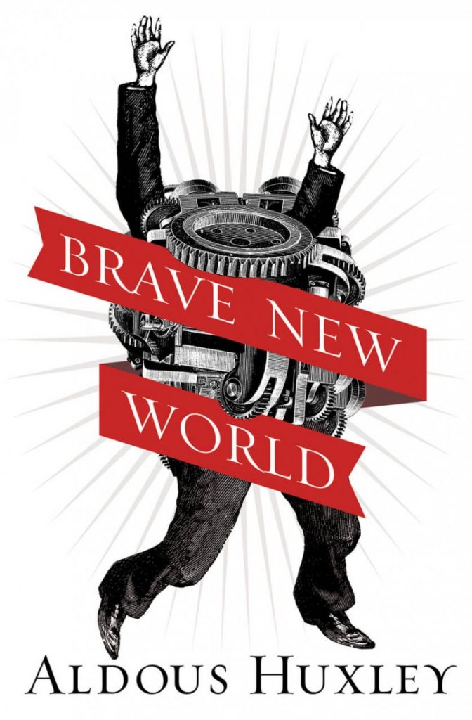 Brave New World by Aldous Huxley book cover / Εξώφυλλο για τον Θαυμαστό Καινούργιο Κόσμο