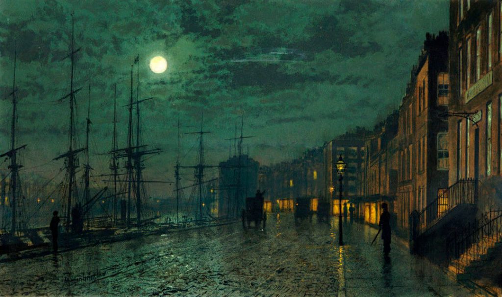 Prince's Dock, painting by John Atkinson Grimshaw