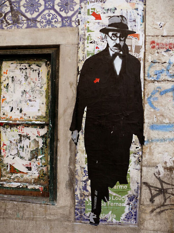 Fernando Pessoa street art, Portugal / Street art με τον Φερνάντο Πεσσόα στην Πορτογαλία
