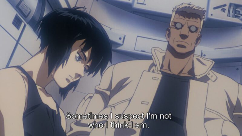 Who Am I? Ghost In The Shell anime still / Σκηνή από την ταινία άνιμε Ghost In The Shell του 1995