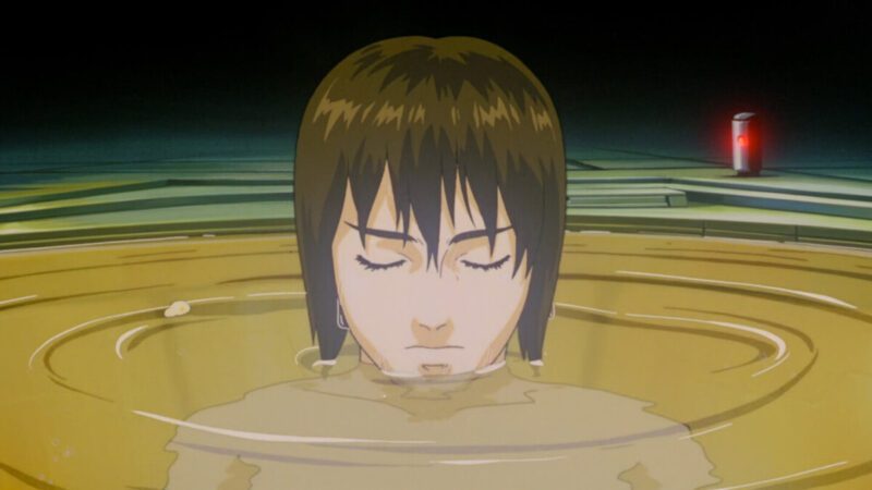 Major Kusanagi, Ghost of the Shell anime still (1995) / Η πρωταγωνίστρια του Ghost In The Shell, Κουσανάγκι, σε σκηνή από την ταινία άνιμε του 1995