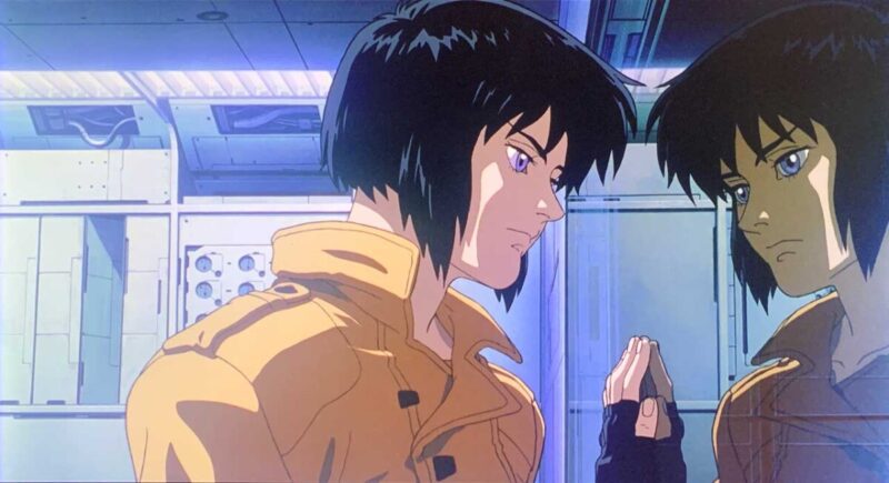 Major Kusanagi, Ghost of the Shell anime still (1995) / Η πρωταγωνίστρια του Ghost In The Shell, Κουσανάγκι, σε σκηνή από την ταινία άνιμε του 1995