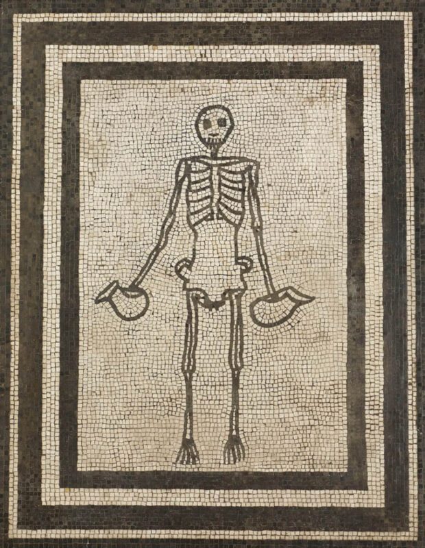 Memento Mori - Θάνατος και Θνητότητα στη ρωμαϊκή εποχή - μωσαϊκό στην Πομπηία / Death and mortality mosaic at Pompeii