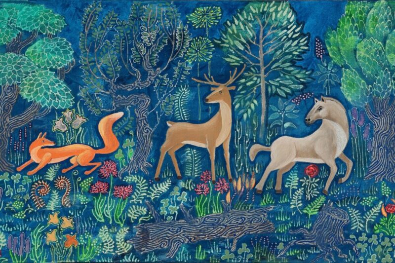 Animal fables painting / Μύθοι και ιστορίες με ζώα