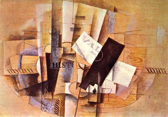Georges Braque - The Musicians Table (1913) / Κυβιστικό έργο του Ζωρζ Μπρακ