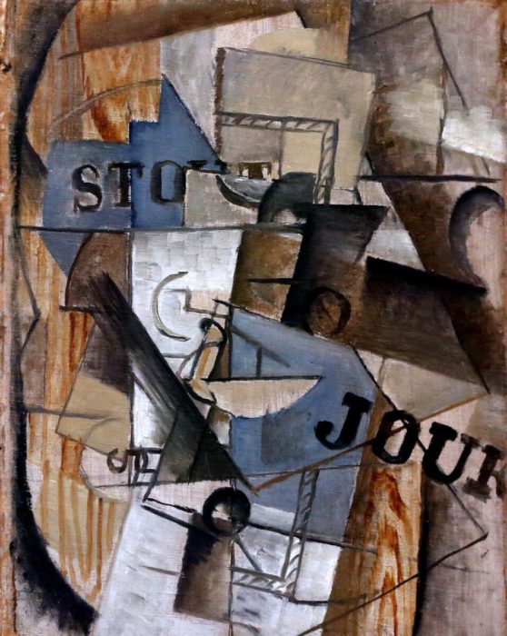Cubist painting by Georges Braque / Κυβιστικός πίνακας του Ζορζ Μπρακ