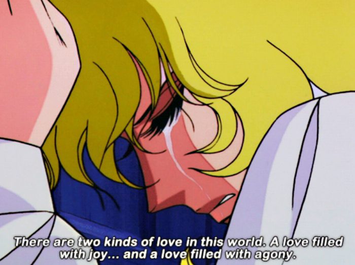 Lady Oscar in the Rose of Versailles anime: There are two kinds of love...