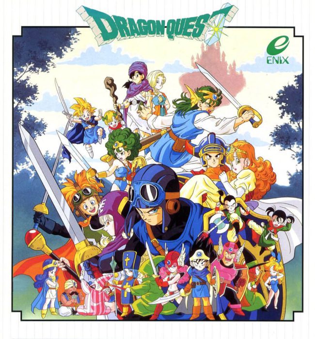 Dragon Quest cast - Art by Akira Toriyama